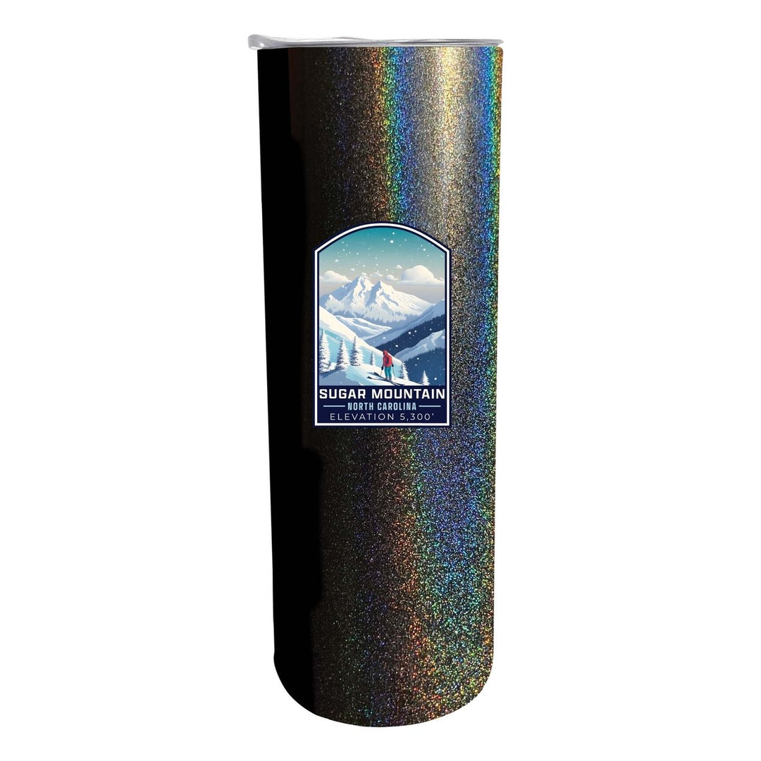 Sugar Mountain North Carolina Design B Souvenir 20 oz Insulated Stainless Steel Skinny Tumbler Image 1