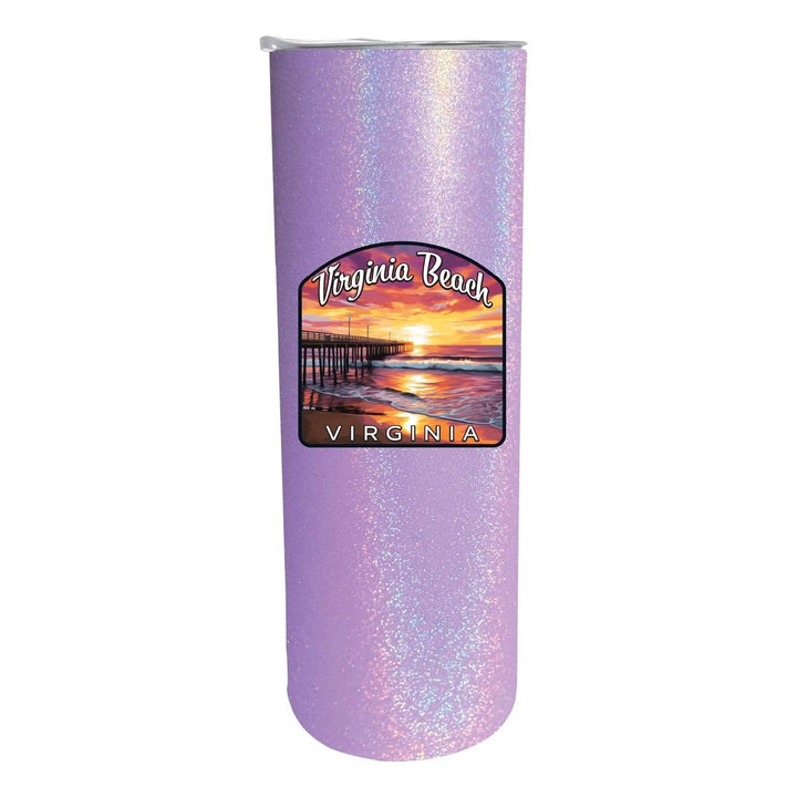 Virginia Beach Viginia Design A Souvenir 20 oz Insulated Stainless Steel Skinny Tumbler Image 5