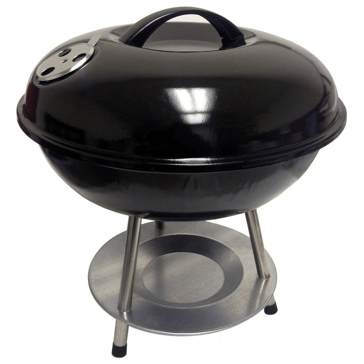 Better Chef 14 Inch Portable Charcoal Grill BBQ414 Enamel Coated Stainless Steel Image 1