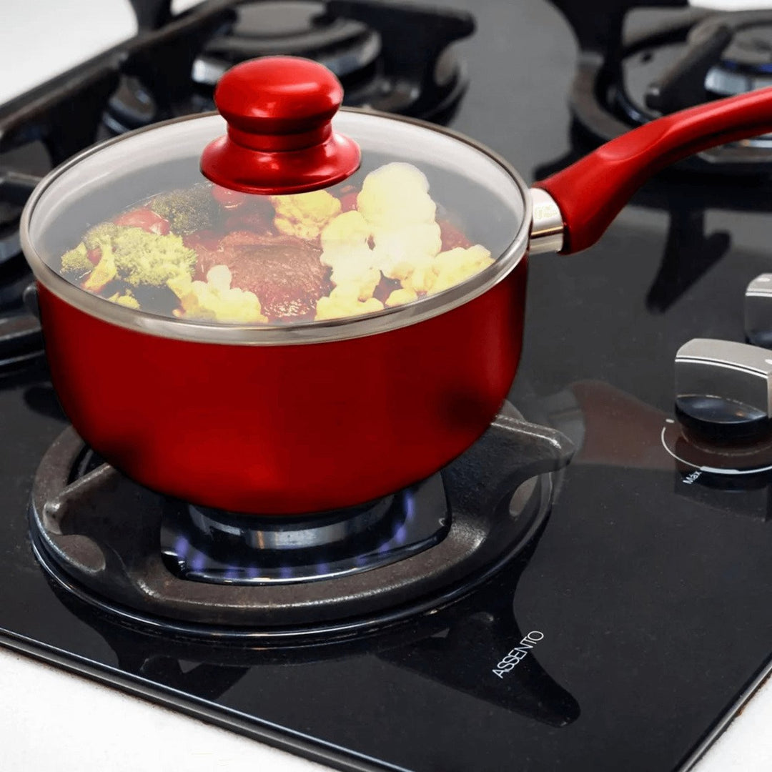 Better Chef 2Qt Ceramic-Coated Saucepan with Glass Lid Model SP4 Nonstick Image 5