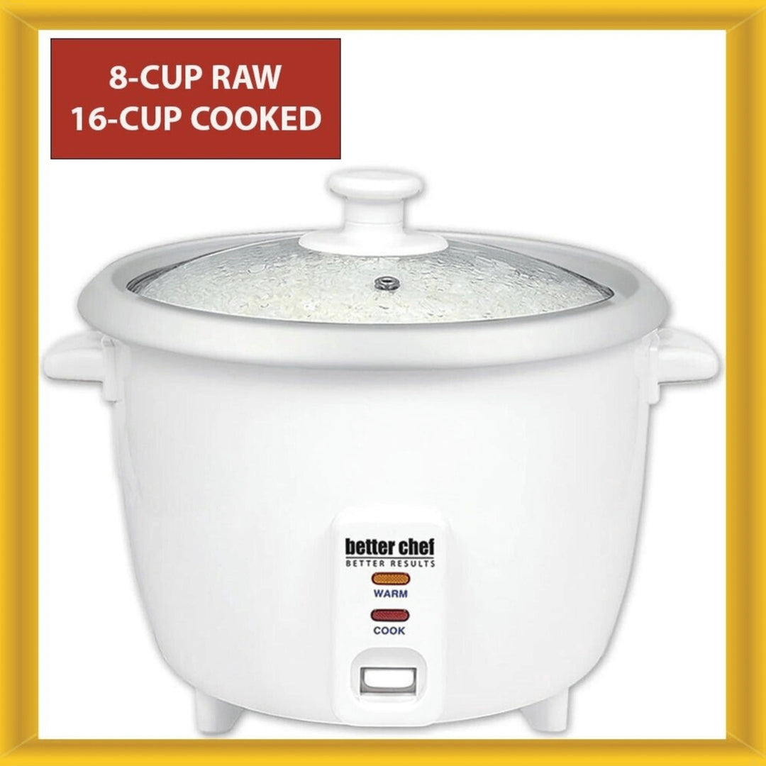 Better Chef Rice Cooker 8 Cup 16 Cup Cooked Stainless Steel Model IM-402B Image 5