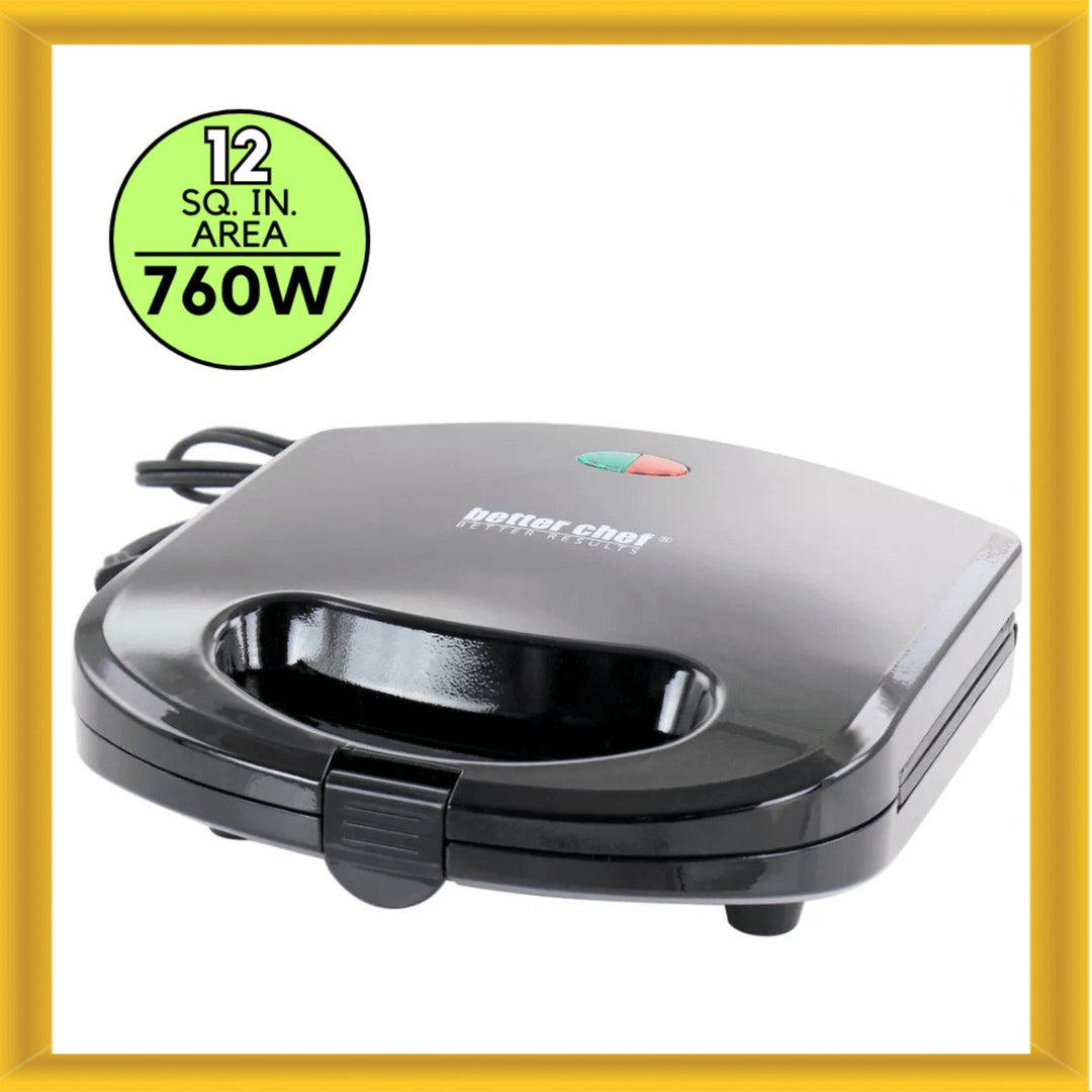 Better Chef Non-Stick Panini Contact Grill Black IM-292B Easy Cleanup Compact Image 7