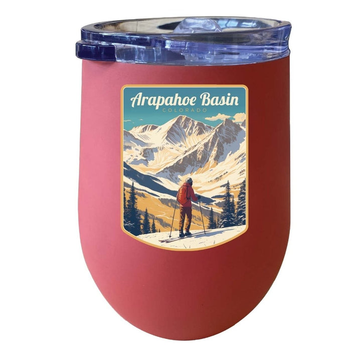 Arapahoe Basin Design A Souvenir 12 oz Insulated Wine Stainless Steel Tumbler Image 1