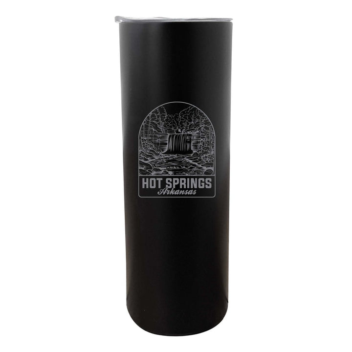 Hot Springs Arkansas Souvenir 20 oz Engraved Insulated Stainless Steel Skinny Tumbler Image 1