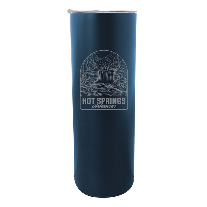 Hot Springs Arkansas Souvenir 20 oz Engraved Insulated Stainless Steel Skinny Tumbler Image 4