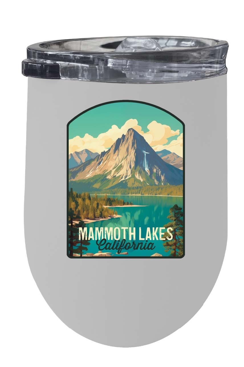 Mammoth Lakes California Design A Souvenir 12 oz Insulated Wine Stainless Steel Tumbler Image 1