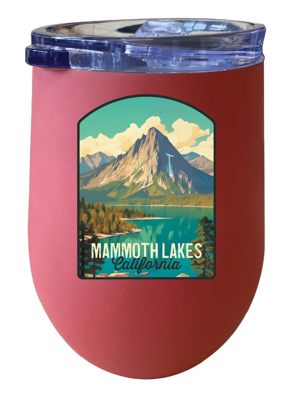 Mammoth Lakes California Design A Souvenir 12 oz Insulated Wine Stainless Steel Tumbler Image 3