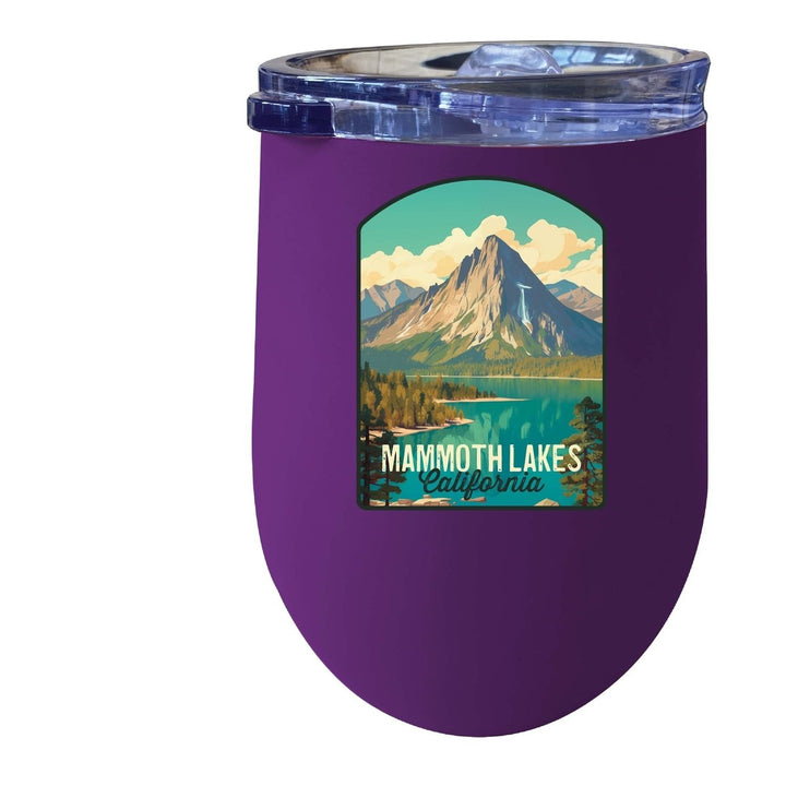 Mammoth Lakes California Design A Souvenir 12 oz Insulated Wine Stainless Steel Tumbler Image 1