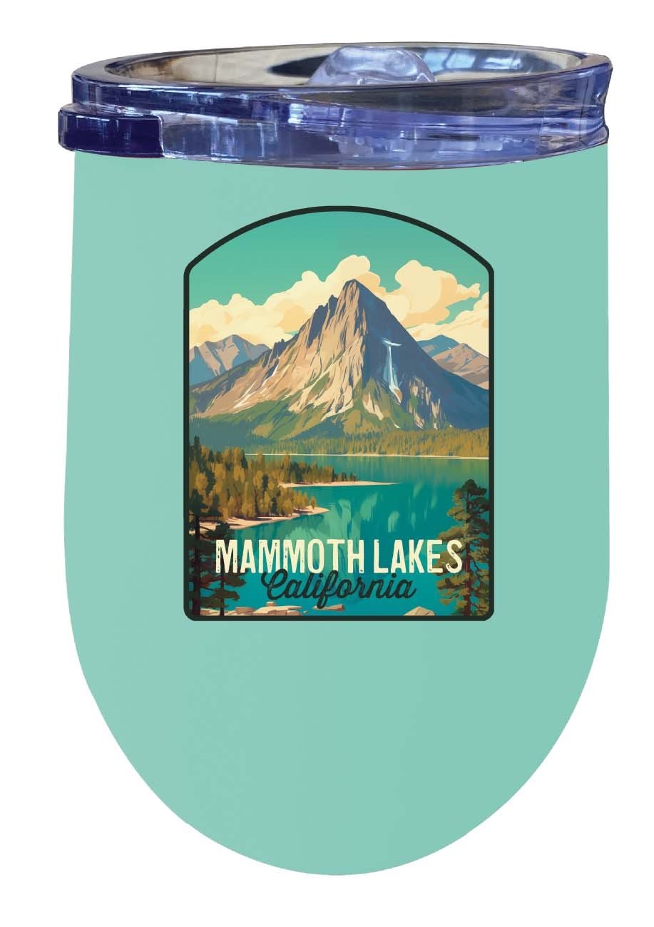 Mammoth Lakes California Design A Souvenir 12 oz Insulated Wine Stainless Steel Tumbler Image 1