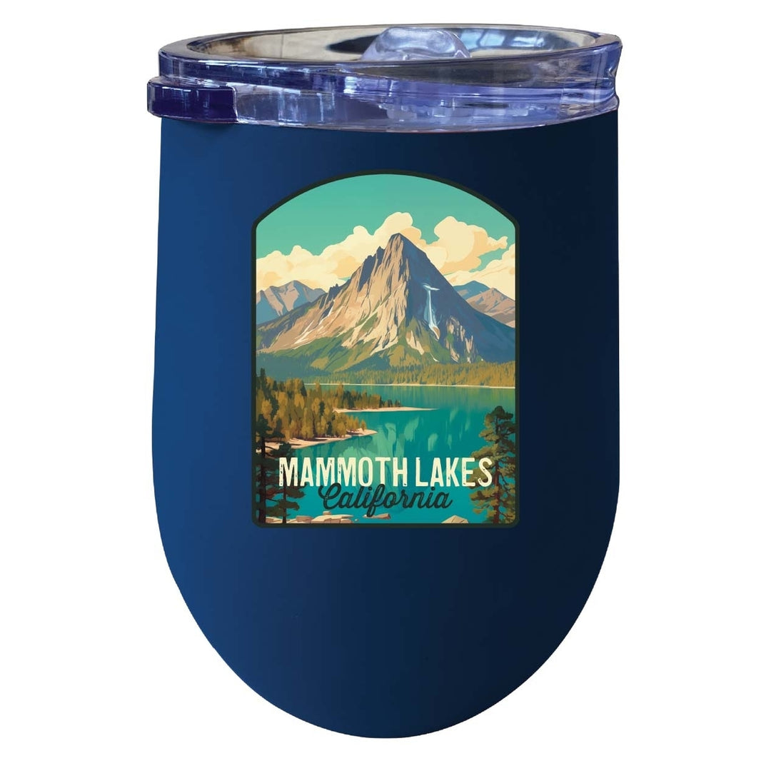 Mammoth Lakes California Design A Souvenir 12 oz Insulated Wine Stainless Steel Tumbler Image 8