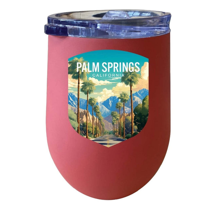 Palm Springs California Design A Souvenir 12 oz Insulated Wine Stainless Steel Tumbler Image 4