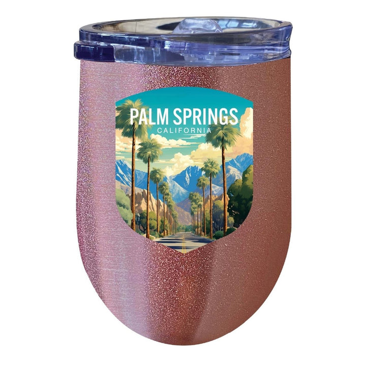 Palm Springs California Design A Souvenir 12 oz Insulated Wine Stainless Steel Tumbler Image 5