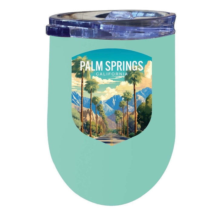 Palm Springs California Design A Souvenir 12 oz Insulated Wine Stainless Steel Tumbler Image 6