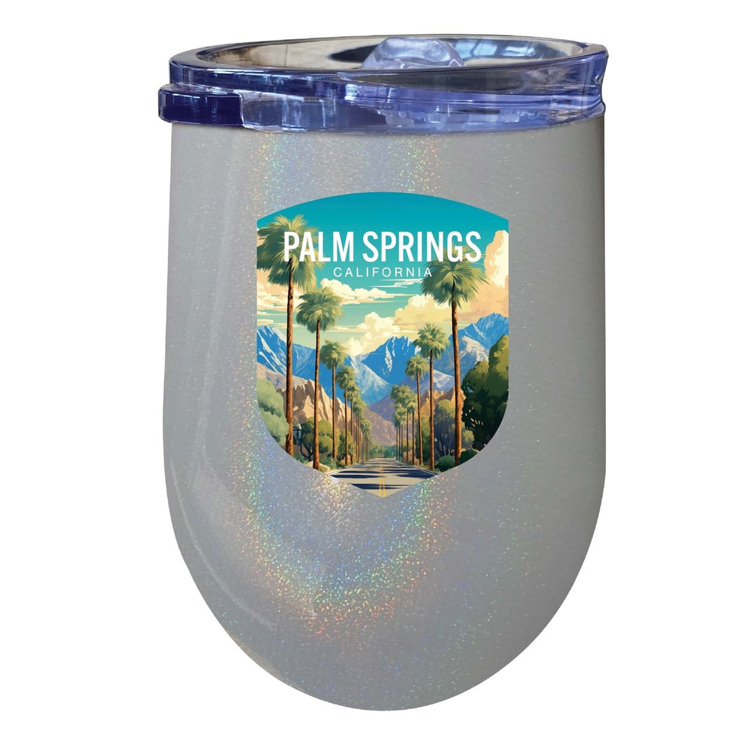 Palm Springs California Design A Souvenir 12 oz Insulated Wine Stainless Steel Tumbler Image 7