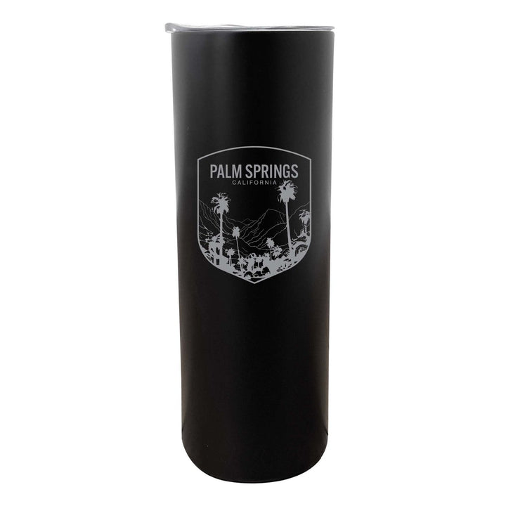 Palm Springs Califronia Souvenir 20 oz Engraved Insulated Stainless Steel Skinny Tumbler Image 4