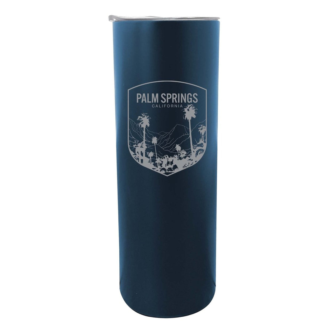 Palm Springs Califronia Souvenir 20 oz Engraved Insulated Stainless Steel Skinny Tumbler Image 6