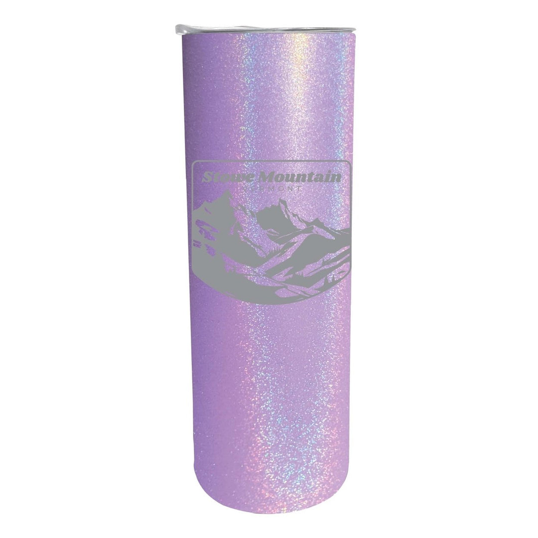 Stowe Mountain Vermont Souvenir 20 oz Engraved Insulated Stainless Steel Skinny Tumbler Image 1