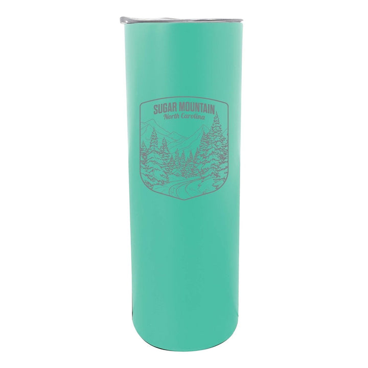 Sugar Mountain North Carolina Souvenir 20 oz Engraved Insulated Stainless Steel Skinny Tumbler Image 1