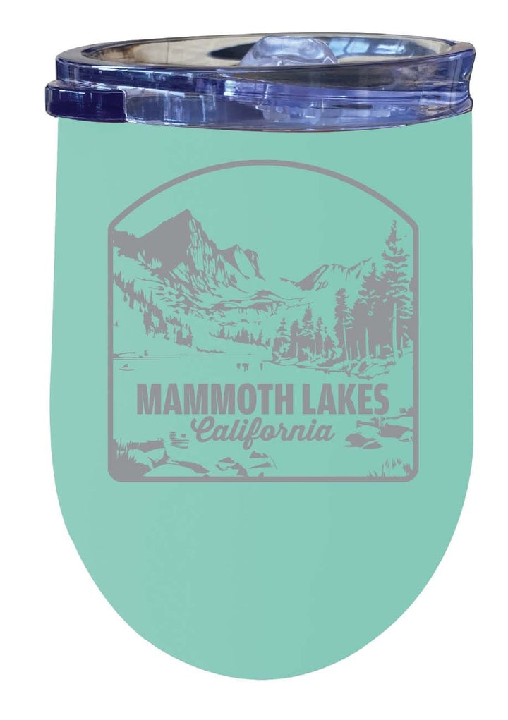 Mammoth Lakes California Souvenir 12 oz Engraved Insulated Wine Stainless Steel Tumbler Image 4