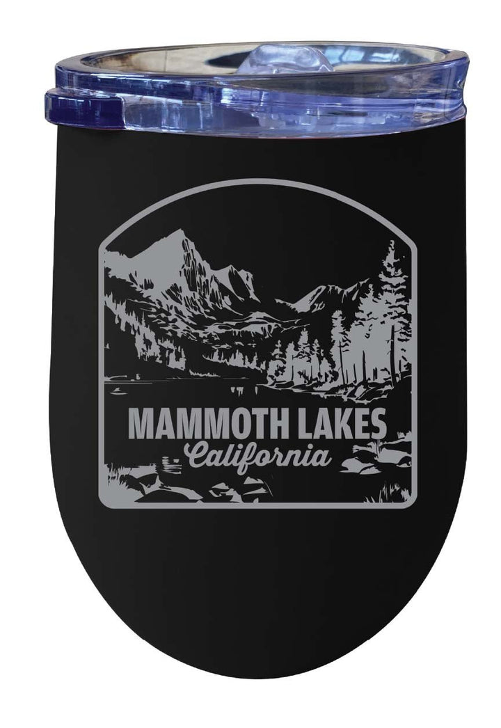 Mammoth Lakes California Souvenir 12 oz Engraved Insulated Wine Stainless Steel Tumbler Image 5