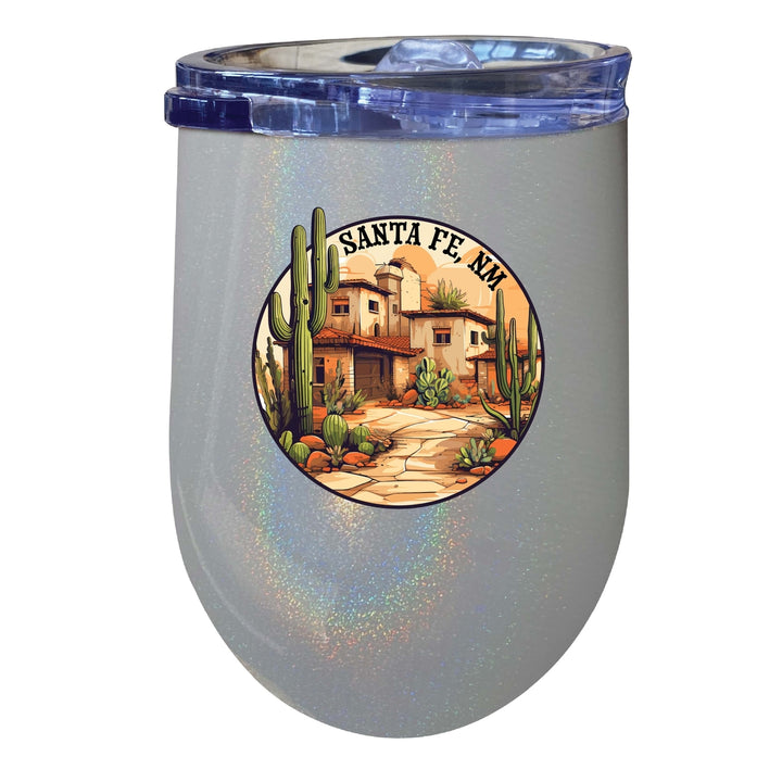 Santa Fe Mexico Design D Souvenir 12 oz Insulated Wine Stainless Steel Tumbler Image 3