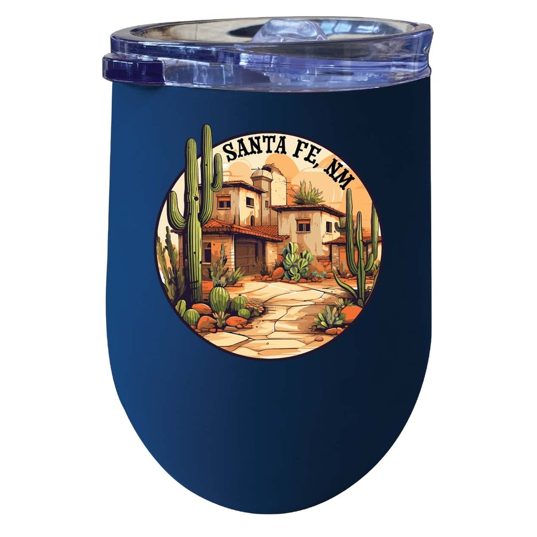 Santa Fe Mexico Design D Souvenir 12 oz Insulated Wine Stainless Steel Tumbler Image 4