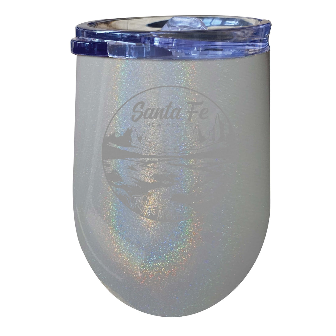 Santa Fe Mexico Souvenir 12 oz Engraved Insulated Wine Stainless Steel Tumbler Image 6