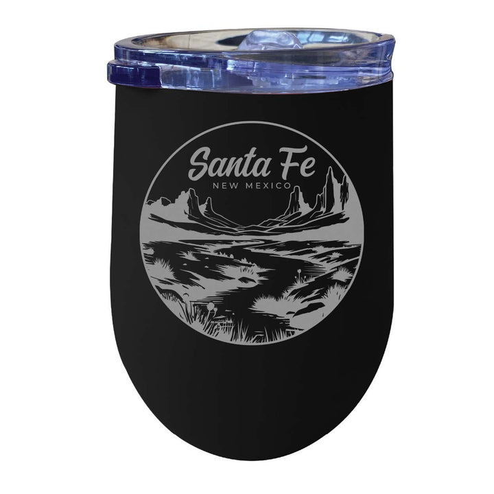 Santa Fe Mexico Souvenir 12 oz Engraved Insulated Wine Stainless Steel Tumbler Image 8