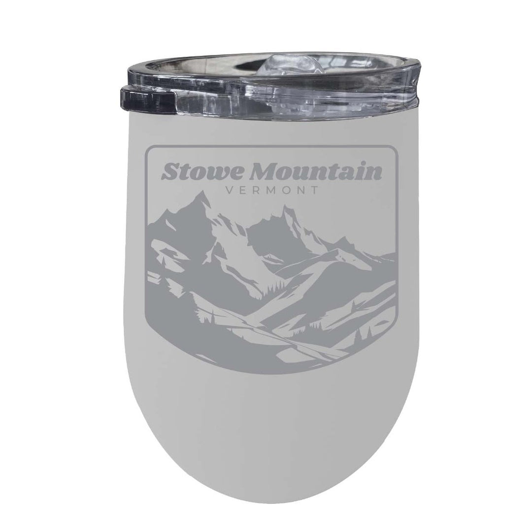 Stowe Mountain Vermont Souvenir 12 oz Engraved Insulated Wine Stainless Steel Tumbler Image 1