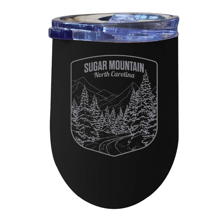 Sugar Mountain North Carolina Souvenir 12 oz Engraved Insulated Wine Stainless Steel Tumbler Image 1