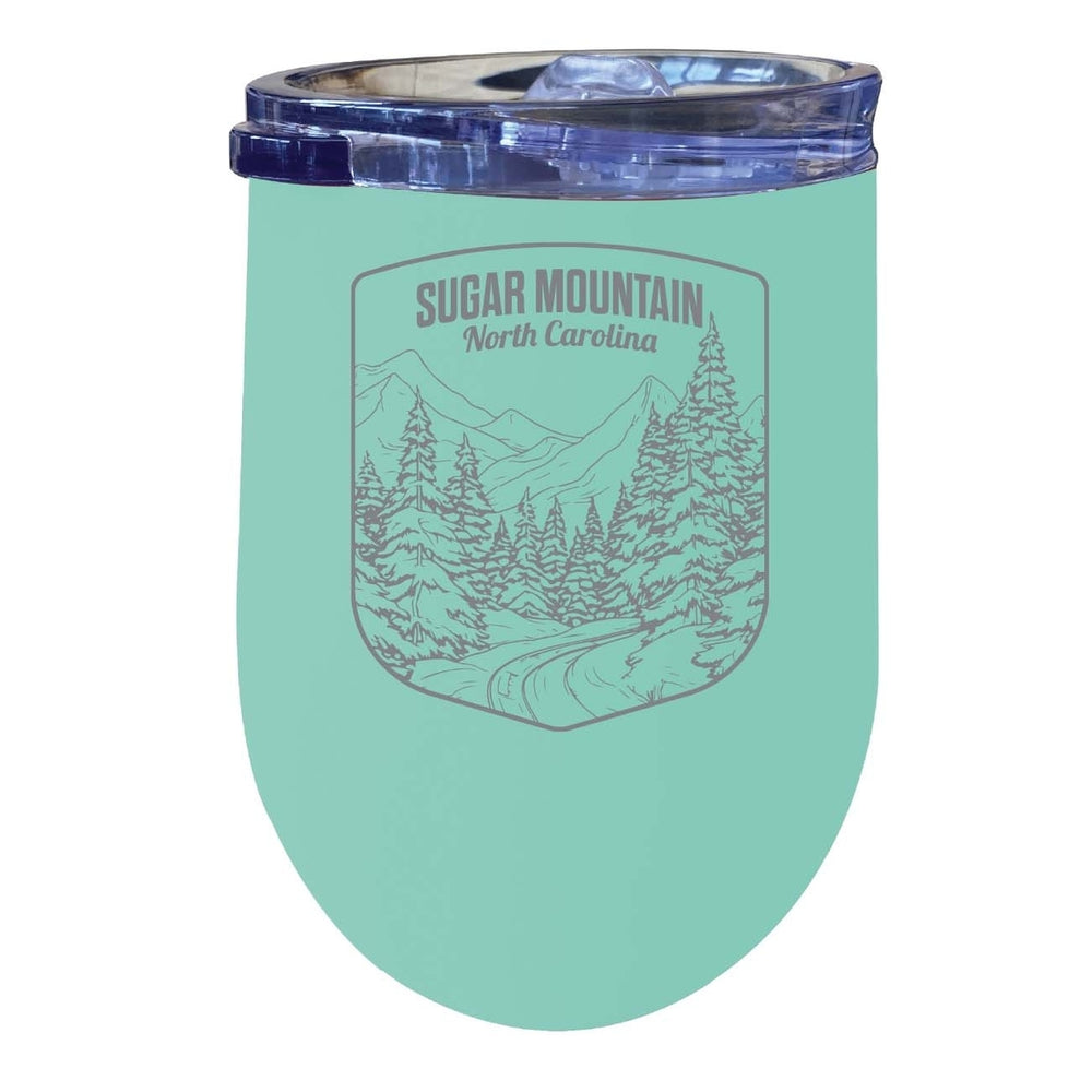 Sugar Mountain North Carolina Souvenir 12 oz Engraved Insulated Wine Stainless Steel Tumbler Image 2