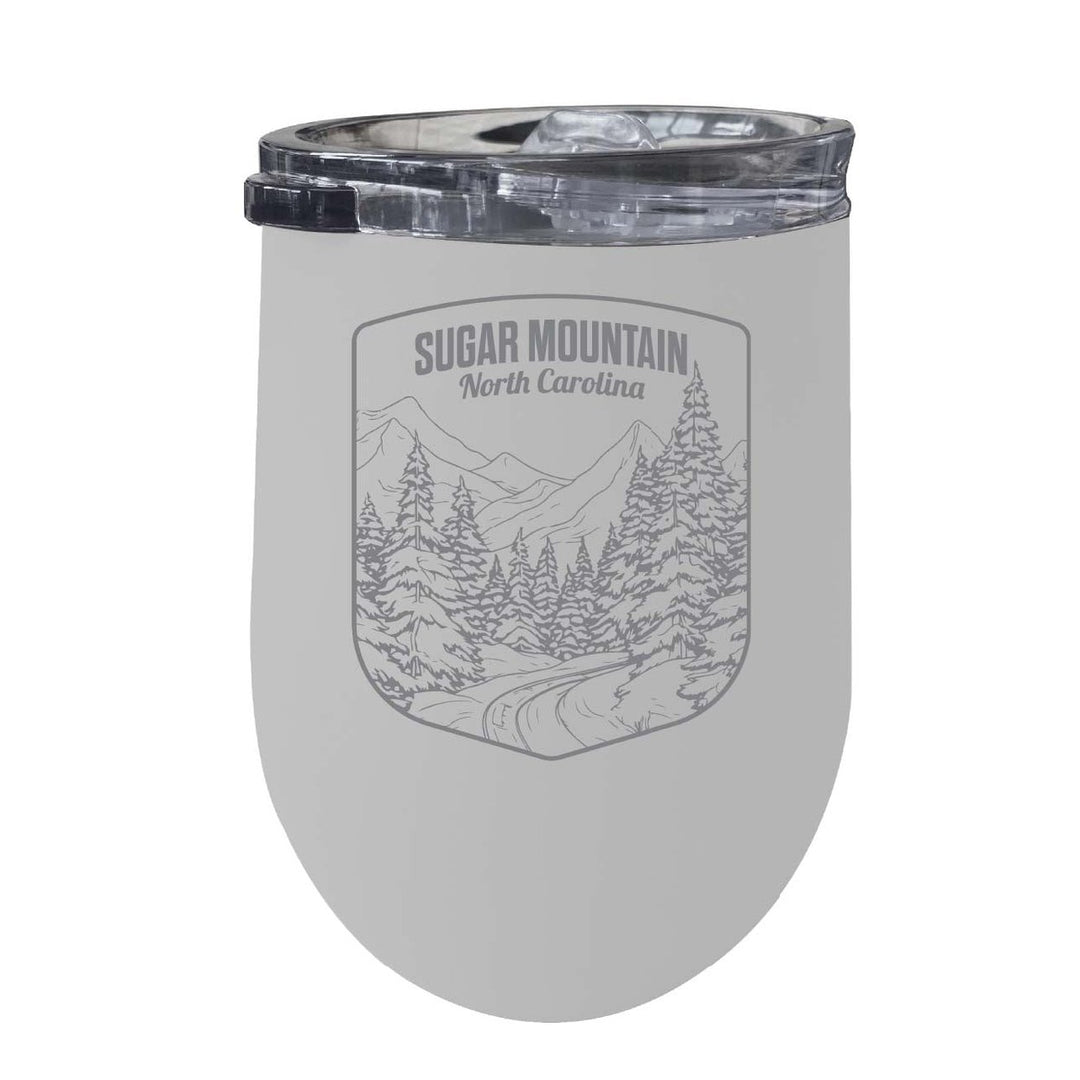 Sugar Mountain North Carolina Souvenir 12 oz Engraved Insulated Wine Stainless Steel Tumbler Image 1