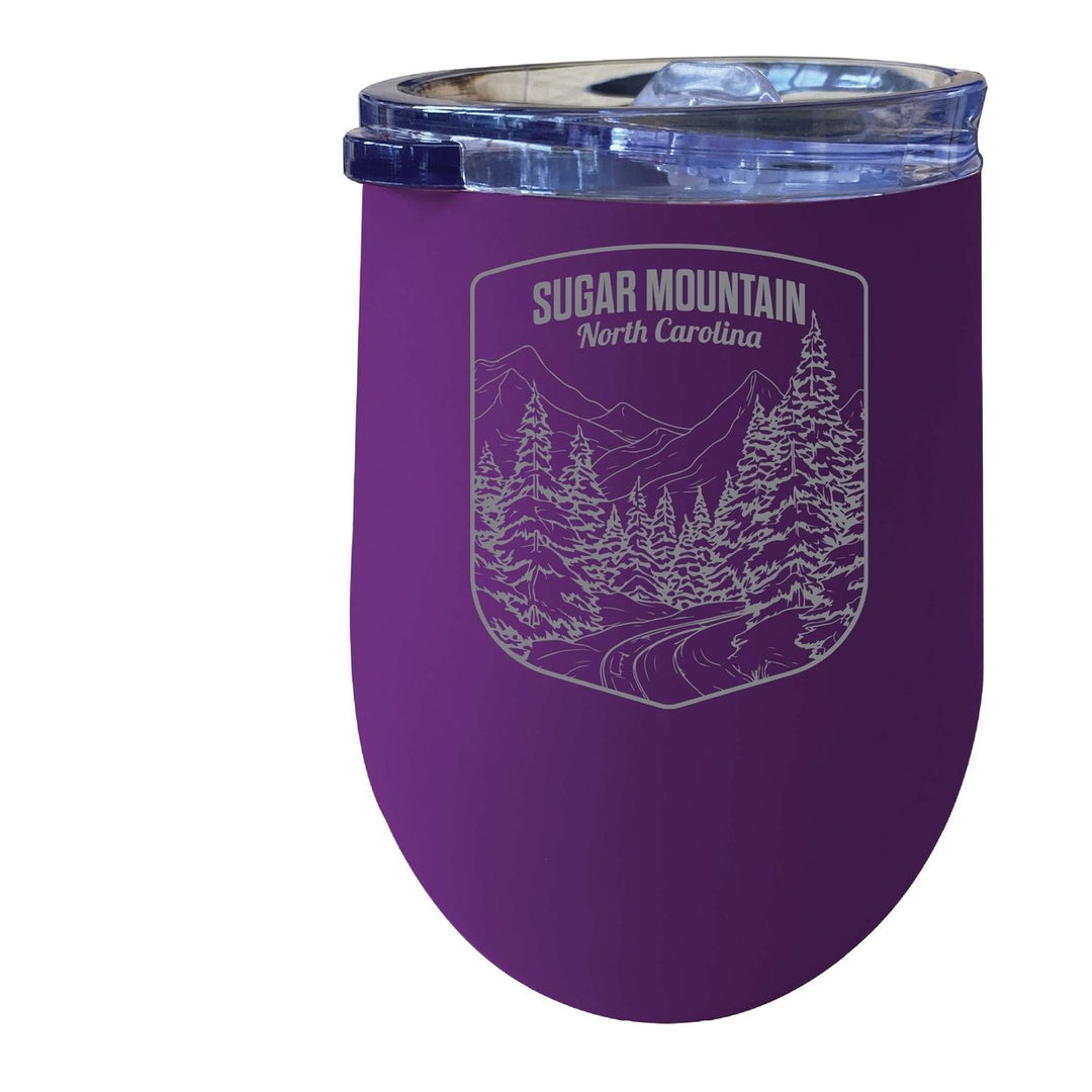 Sugar Mountain North Carolina Souvenir 12 oz Engraved Insulated Wine Stainless Steel Tumbler Image 6