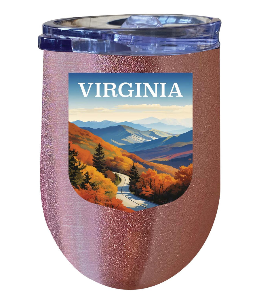 Virginia Design A Souvenir 12 oz Insulated Wine Stainless Steel Tumbler Image 1