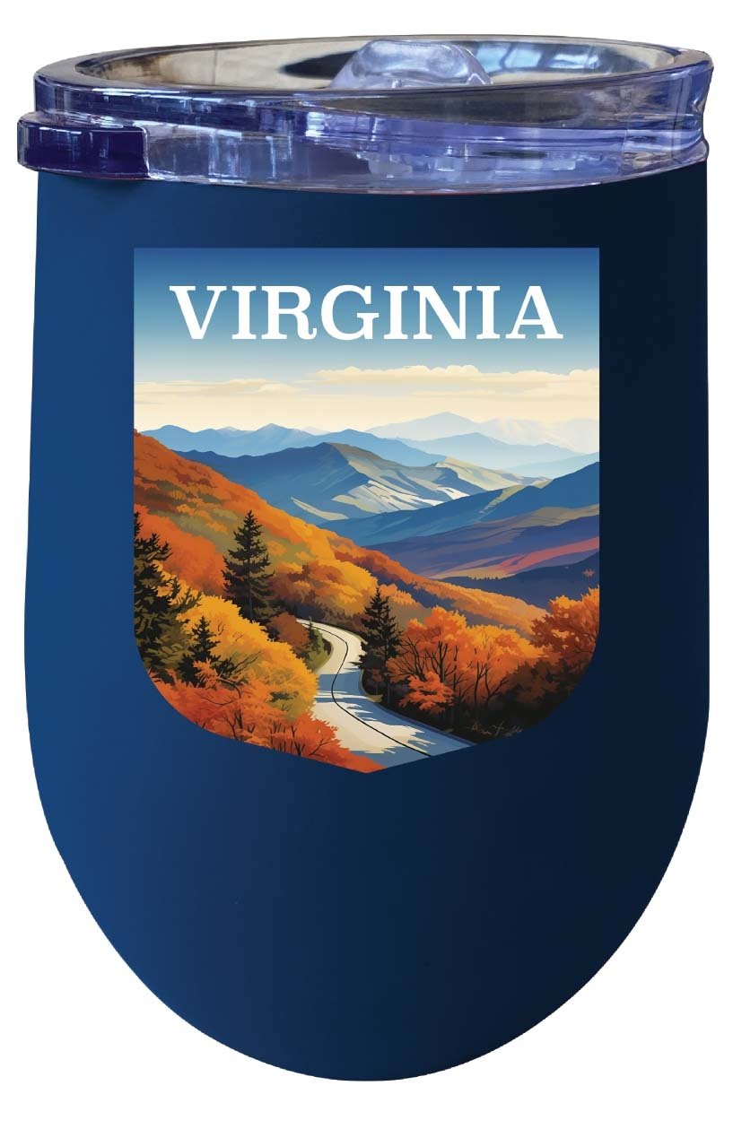 Virginia Design A Souvenir 12 oz Insulated Wine Stainless Steel Tumbler Image 1