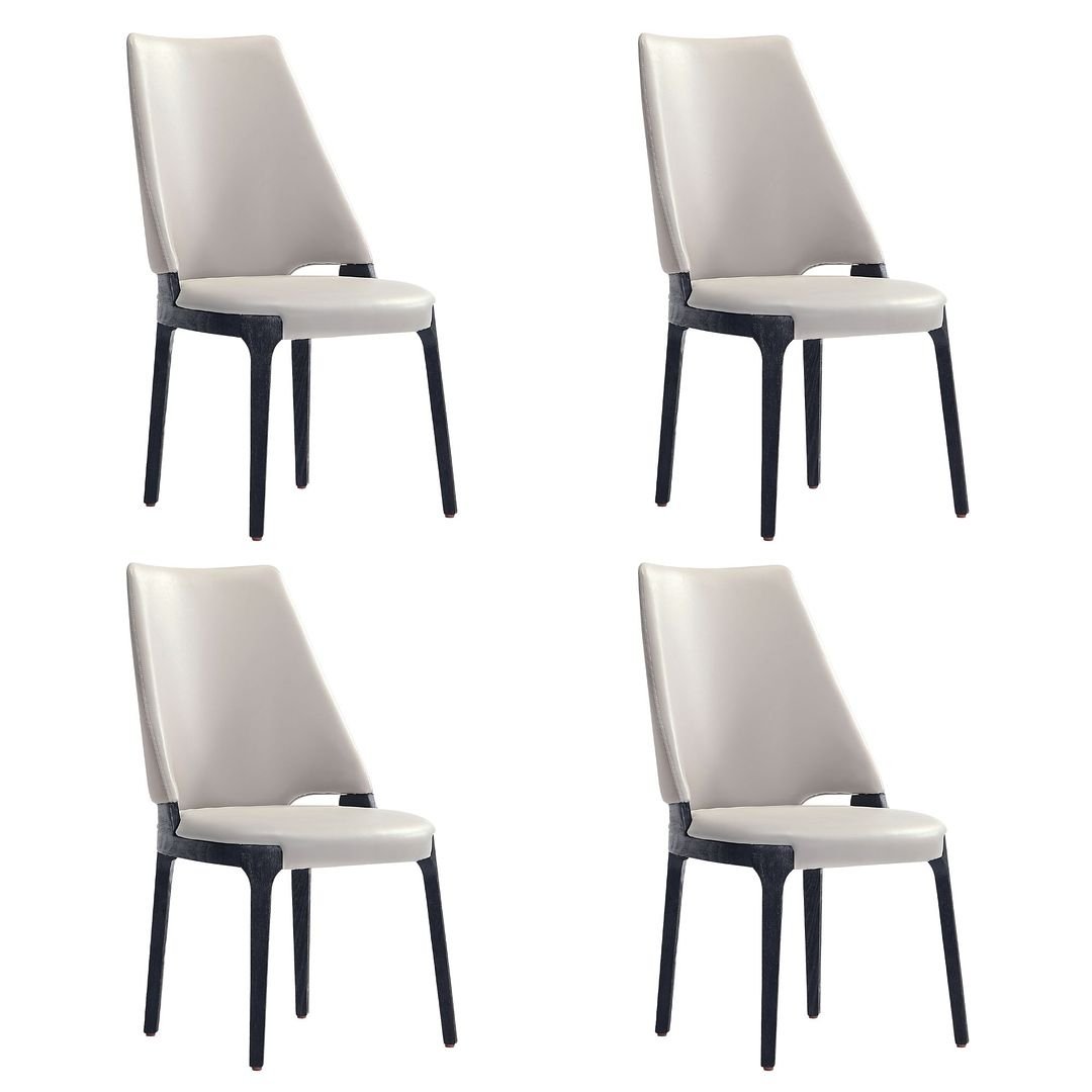 Kara Velvet Dining Chair Set of 4 Blue Upholstered Solid Wood Legs Commercial Grade Image 4