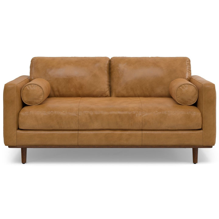 Morrison 72-inch Sofa in Genuine Leather Image 1