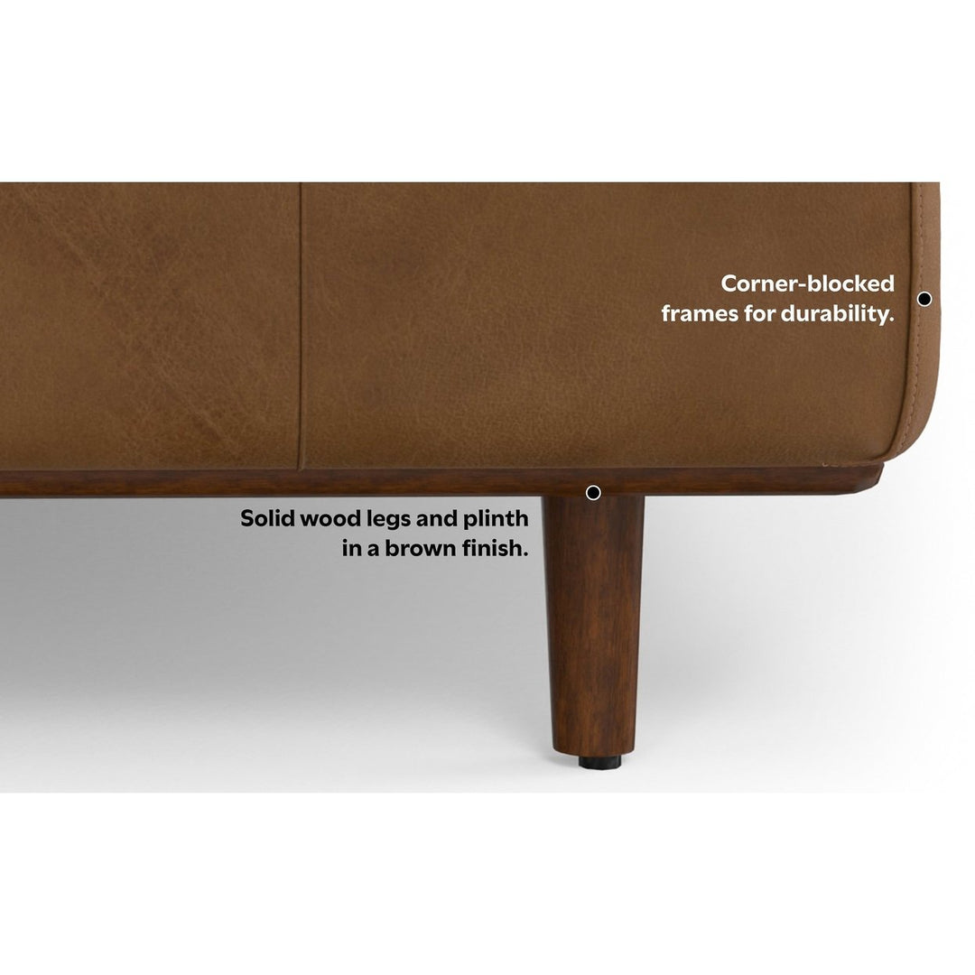 Morrison 72-inch Sofa in Genuine Leather Image 7