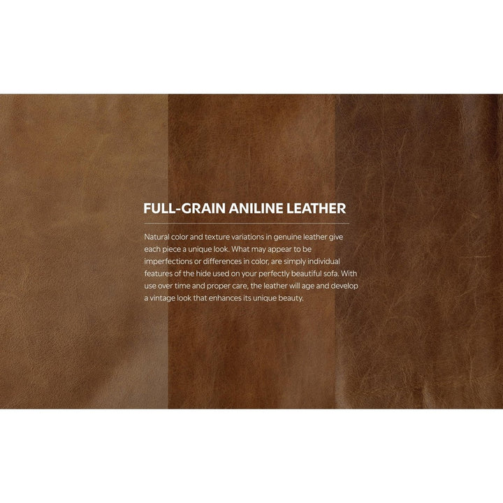 Morrison 72-inch Sofa in Genuine Leather Image 9