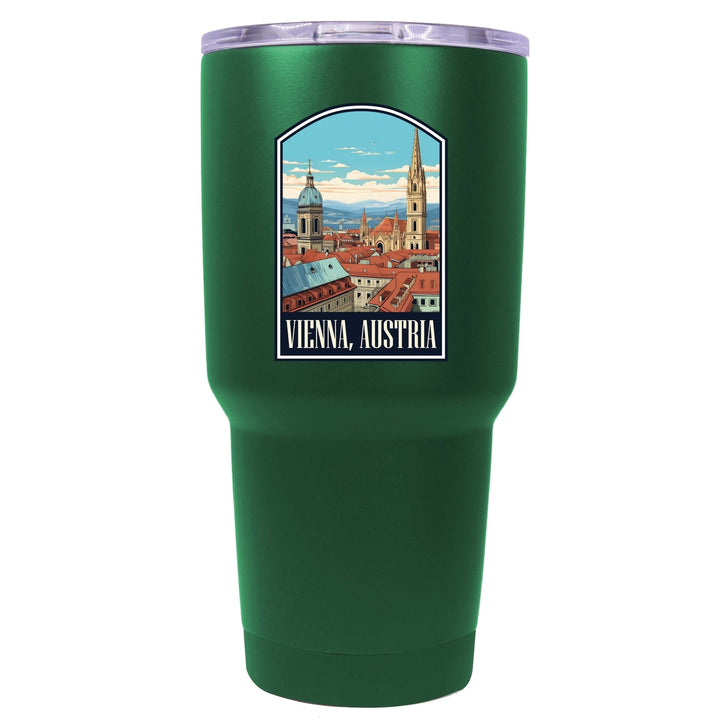 Vienna Austria Design B Souvenir 24 oz Insulated Stainless Steel Tumbler Image 1