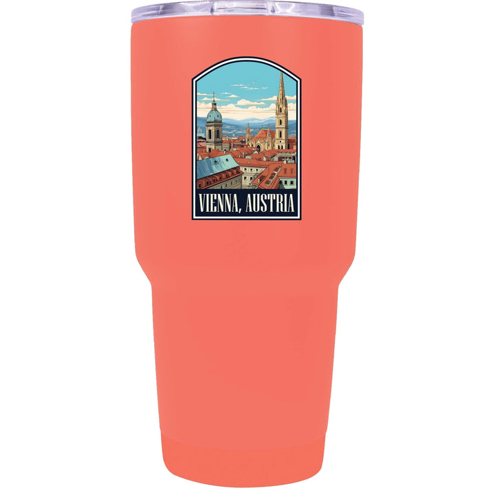 Vienna Austria Design B Souvenir 24 oz Insulated Stainless Steel Tumbler Image 2