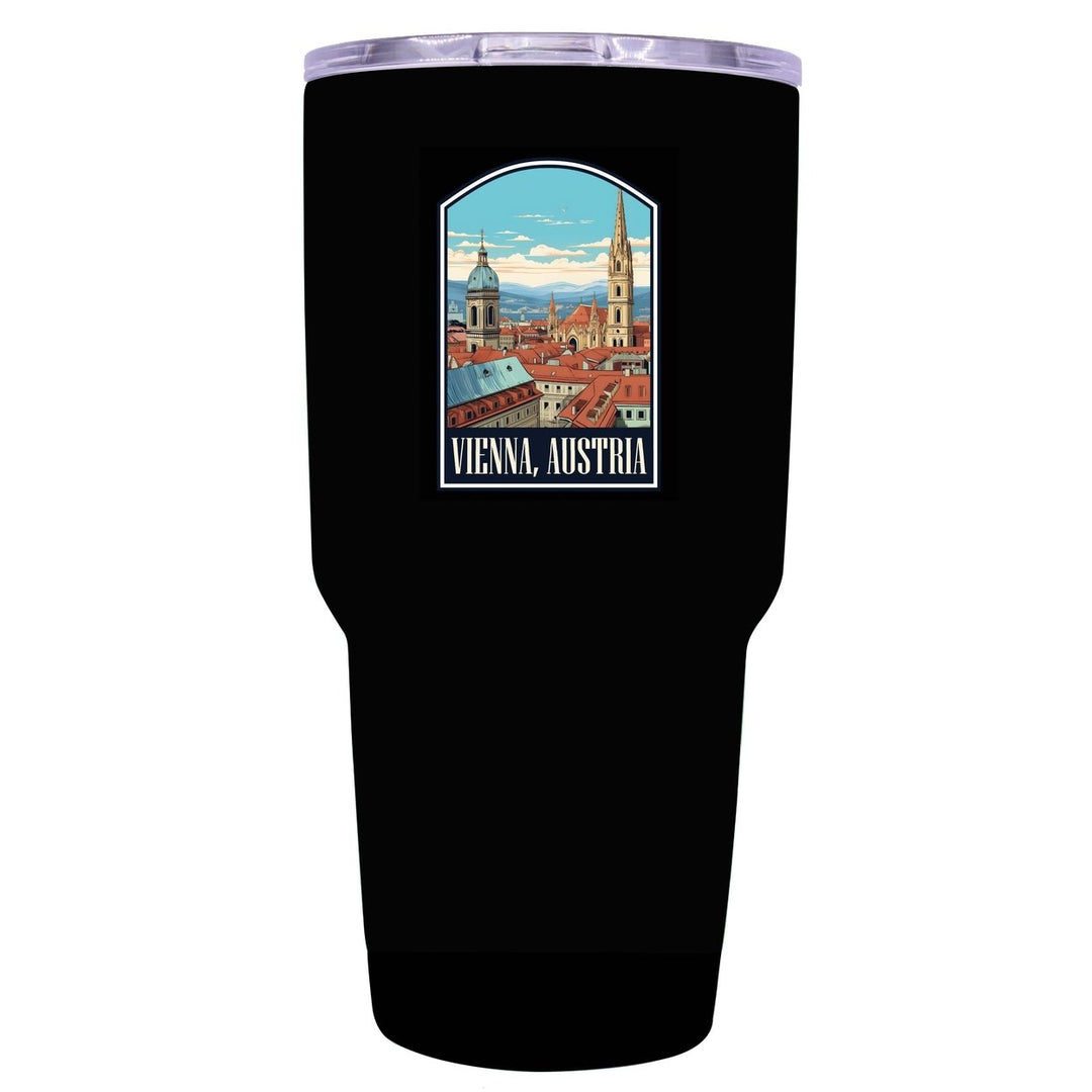 Vienna Austria Design B Souvenir 24 oz Insulated Stainless Steel Tumbler Image 1