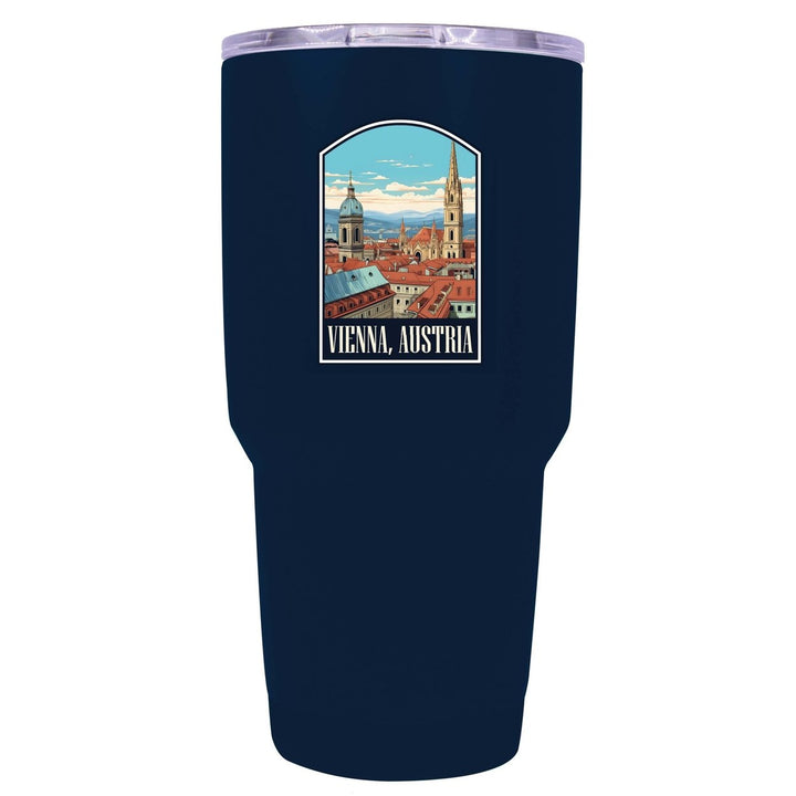 Vienna Austria Design B Souvenir 24 oz Insulated Stainless Steel Tumbler Image 1