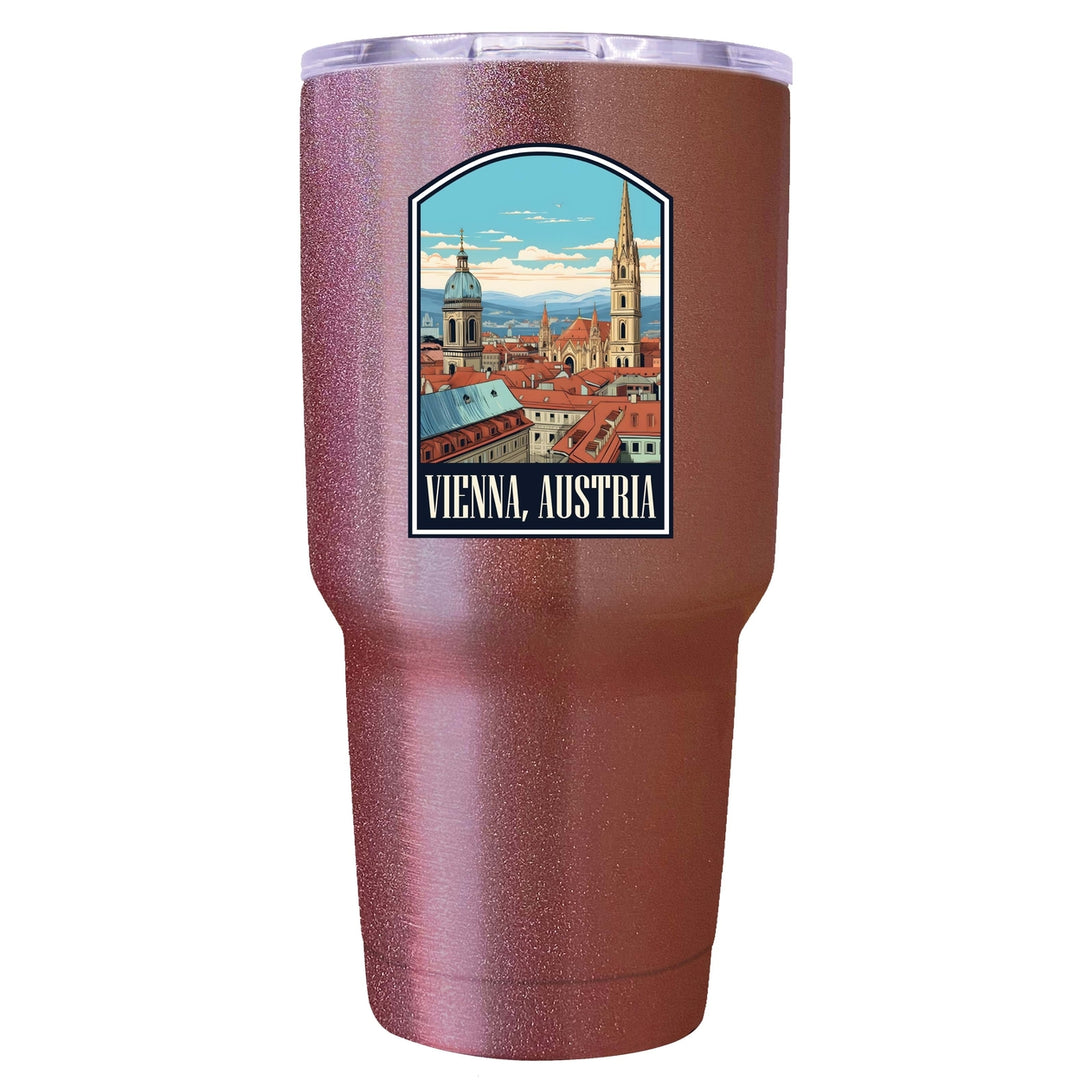 Vienna Austria Design B Souvenir 24 oz Insulated Stainless Steel Tumbler Image 5