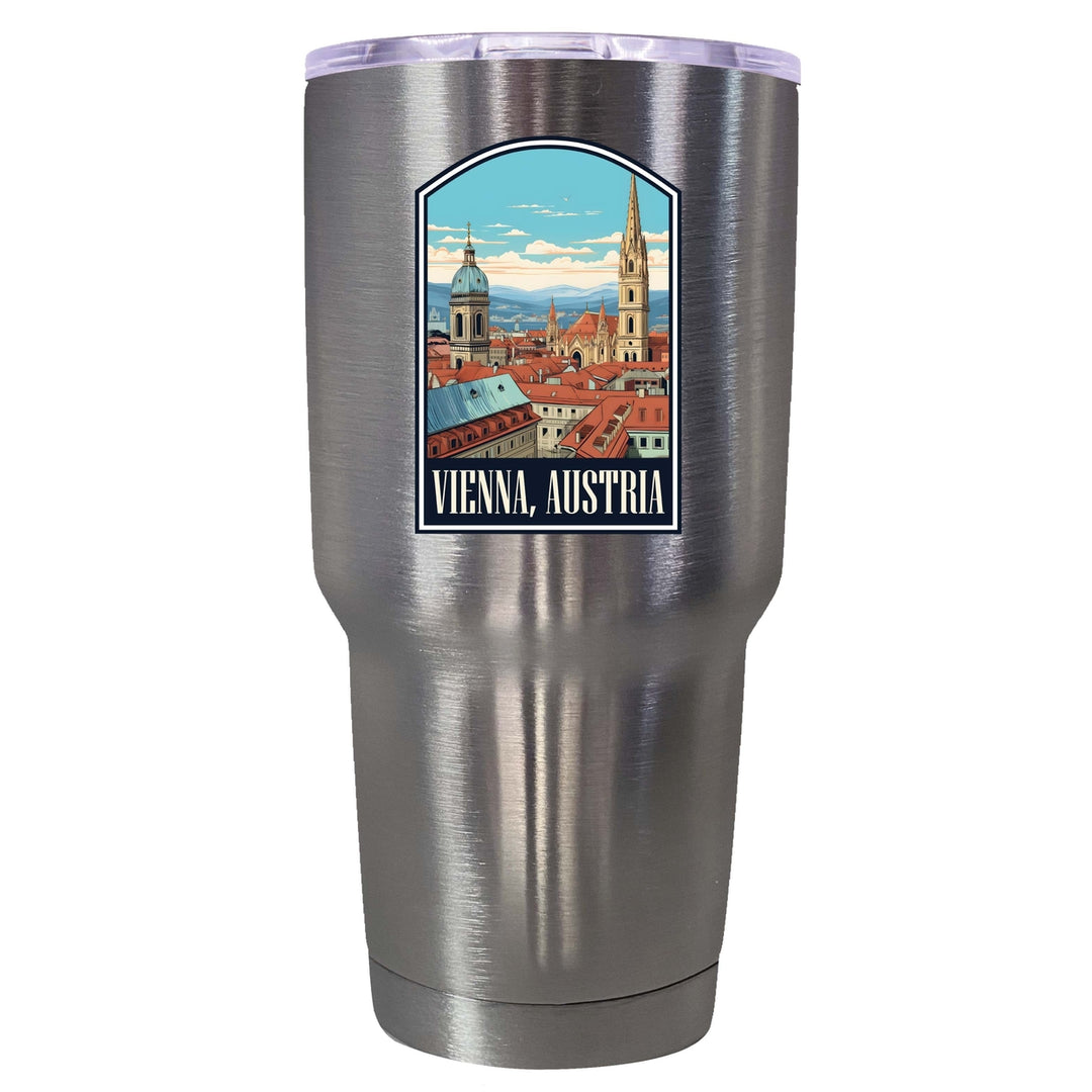 Vienna Austria Design B Souvenir 24 oz Insulated Stainless Steel Tumbler Image 7