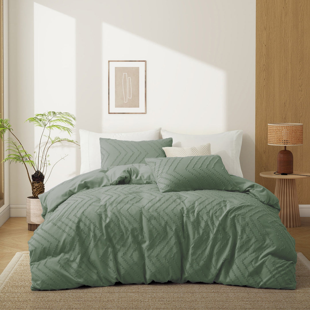 Ultra Soft Tufted Duvet Cover - 2 or 3 Pieces Image 1