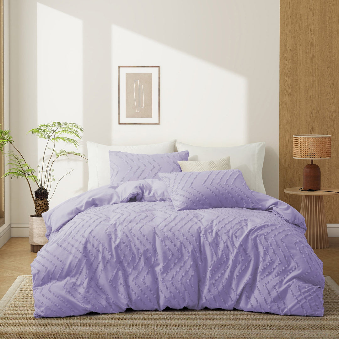 Ultra Soft Tufted Duvet Cover - 2 or 3 Pieces Image 1