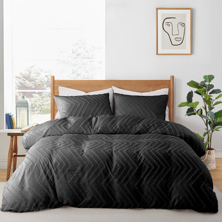 Ultra Soft Tufted Duvet Cover - 2 or 3 Pieces Image 12