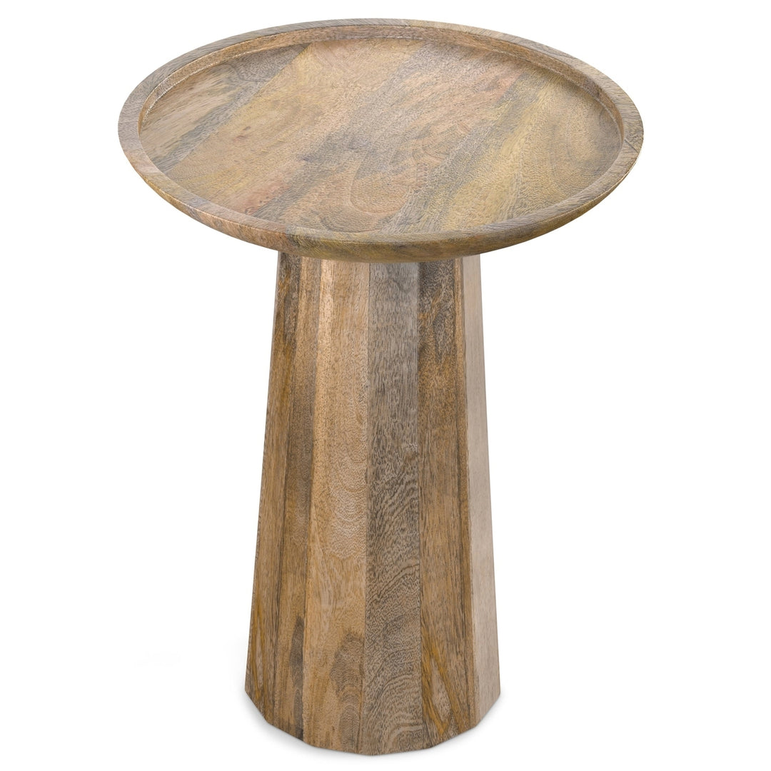 Dayton Wooden Accent Table in Mango Image 4