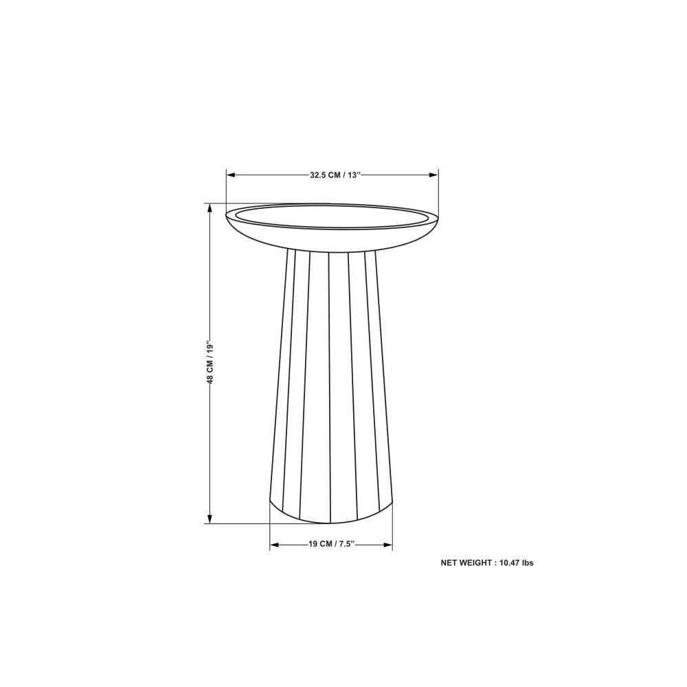 Dayton Wooden Accent Table in Mango Image 9